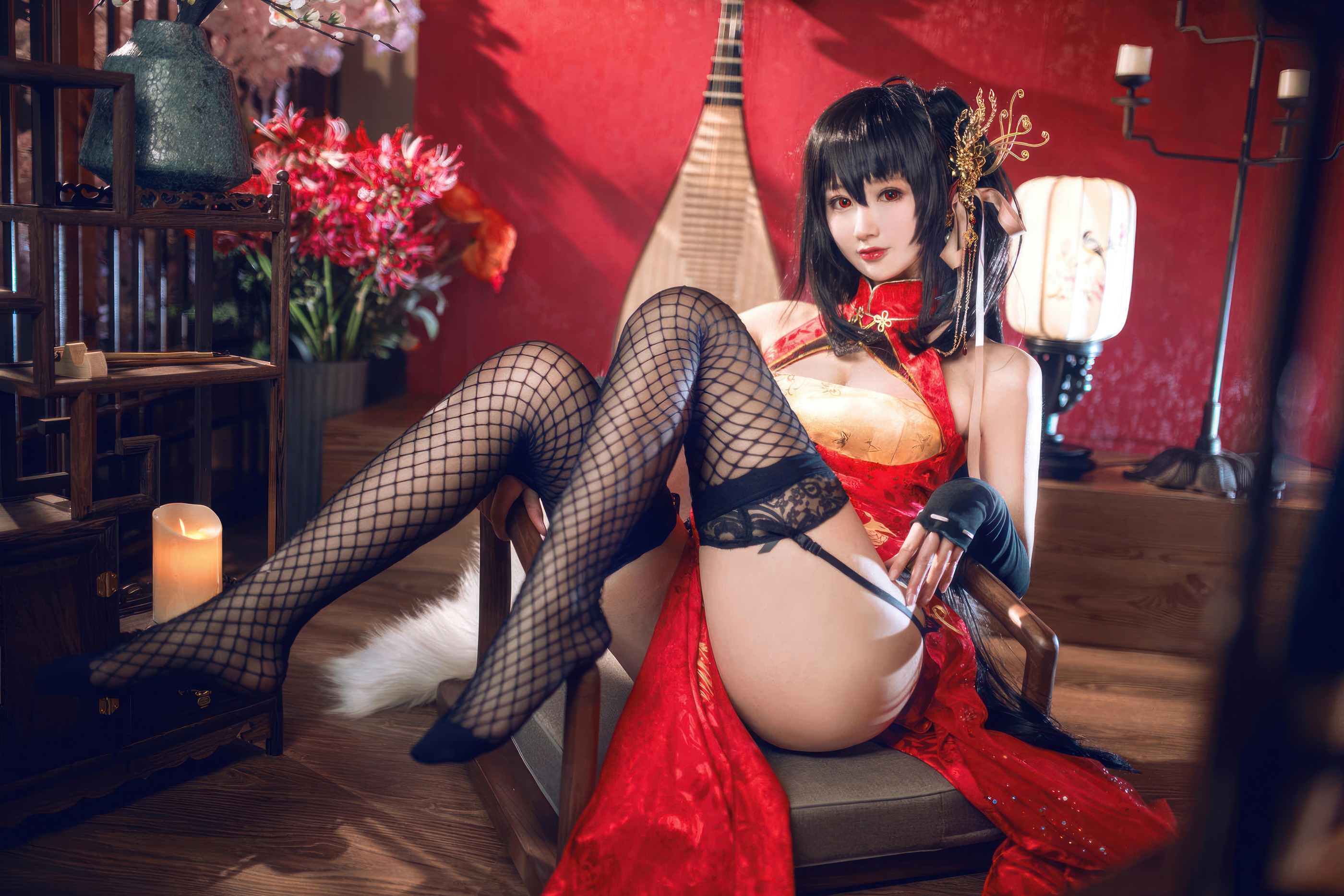 图片[1]-羽生三未 – NO.031 碧蓝航线 大凤旗袍[21P]-XikXak